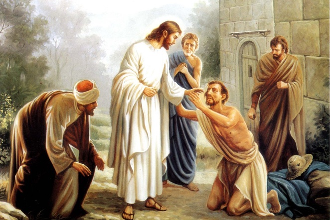 Isus i gubavac